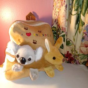 KANGAROO A/ KAWALA BEAR "I LOVE AUSTRALIA" BABY'S BACKPACK